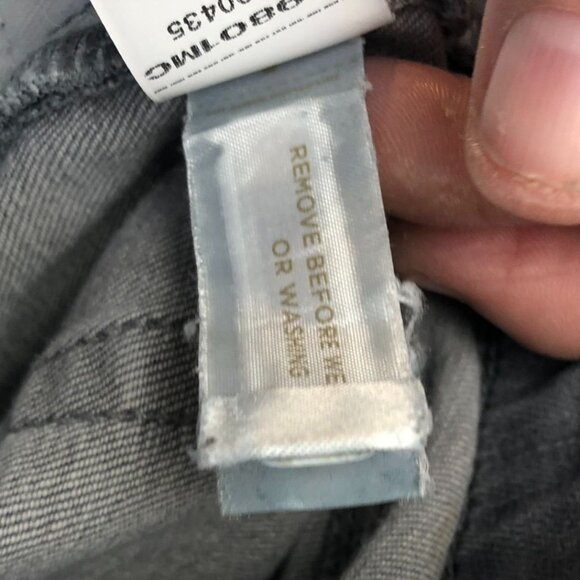 Loft Womens Jeans Size 28/6 Curvy Skinny High Rise Ankle Frayed Hem Gray Denim - Picture 12 of 16